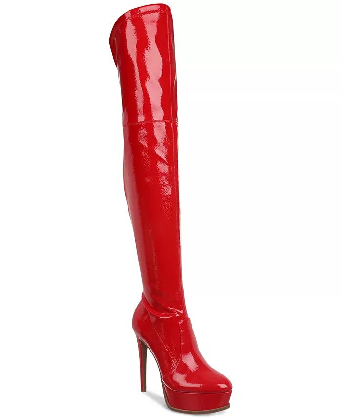 Thalia Sodi Women's Silena Over-The-Knee Platform Boots - Macy's | Macy's