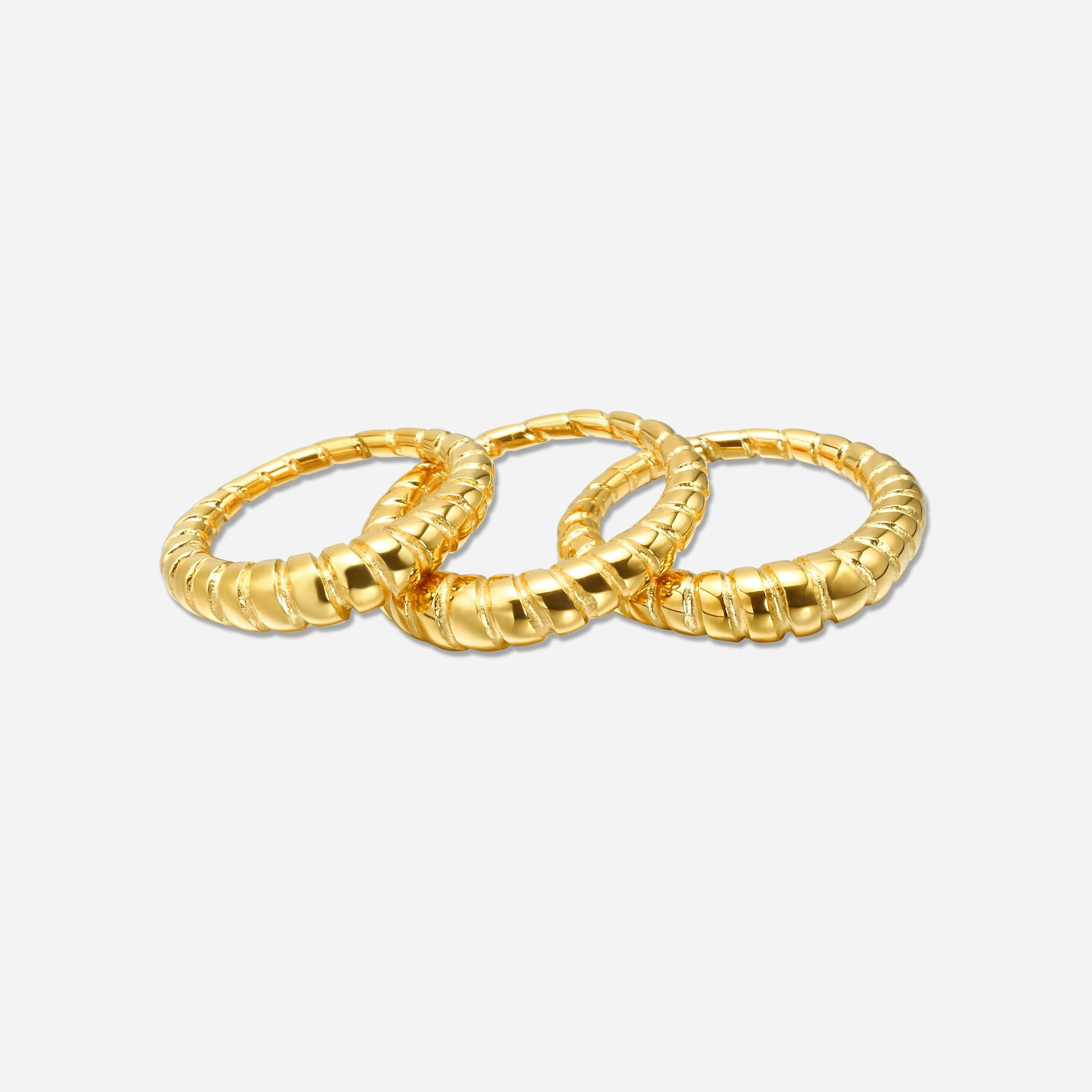 Portland Gold Ring Set | Victoria Emerson
