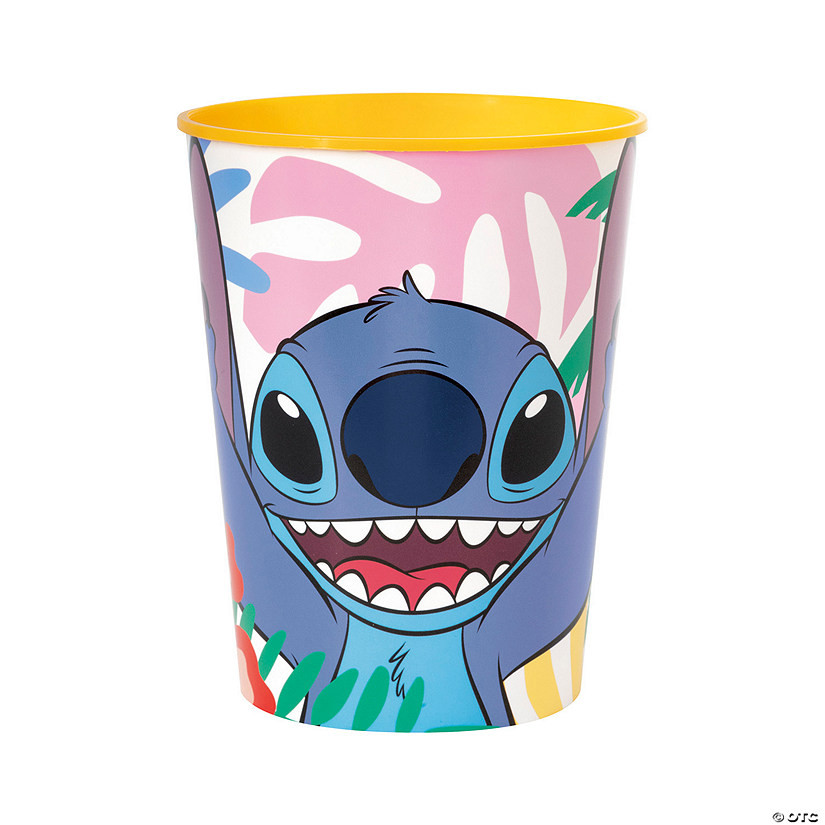 4 1/2" 16 oz. Disney's Lilo & Stitch™ Reusable Plastic Party Favor Tumbler | Oriental Trading Company