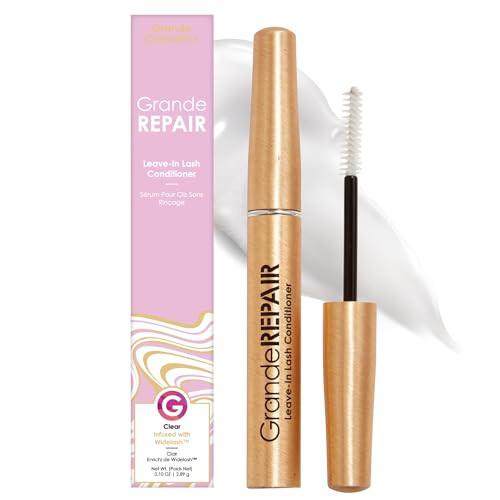 Grande Cosmetics GrandeREPAIR Leave-In Lash Conditioner Strengthens, Softens & Protects with Biotin Peptide & Nourishing Oils- Invisible Formula to Prevent Breakage, Support Healthier Lashes (0.10 oz) | Amazon (US)