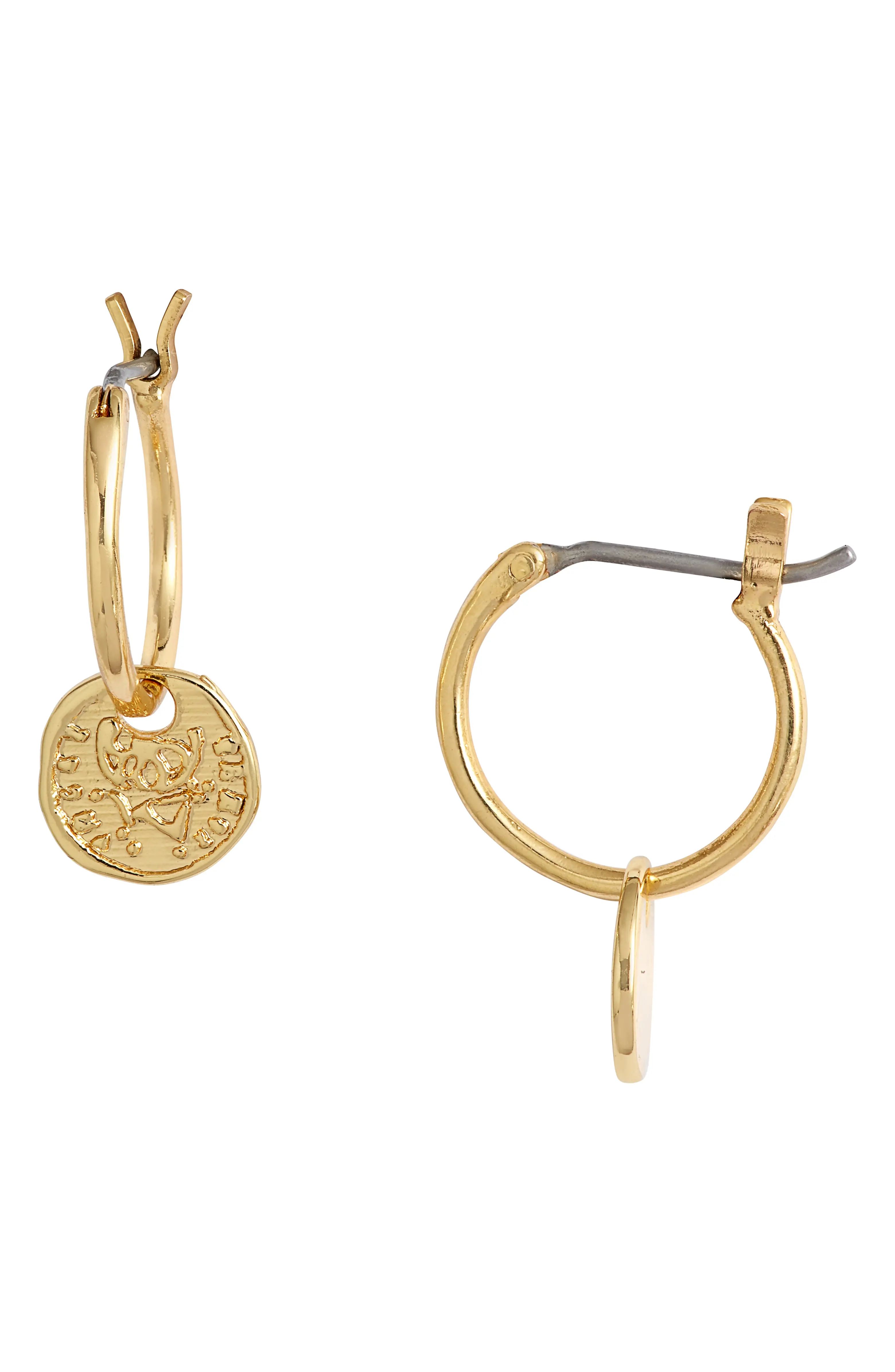 Ana Coin Huggie Hoop Earrings | Nordstrom