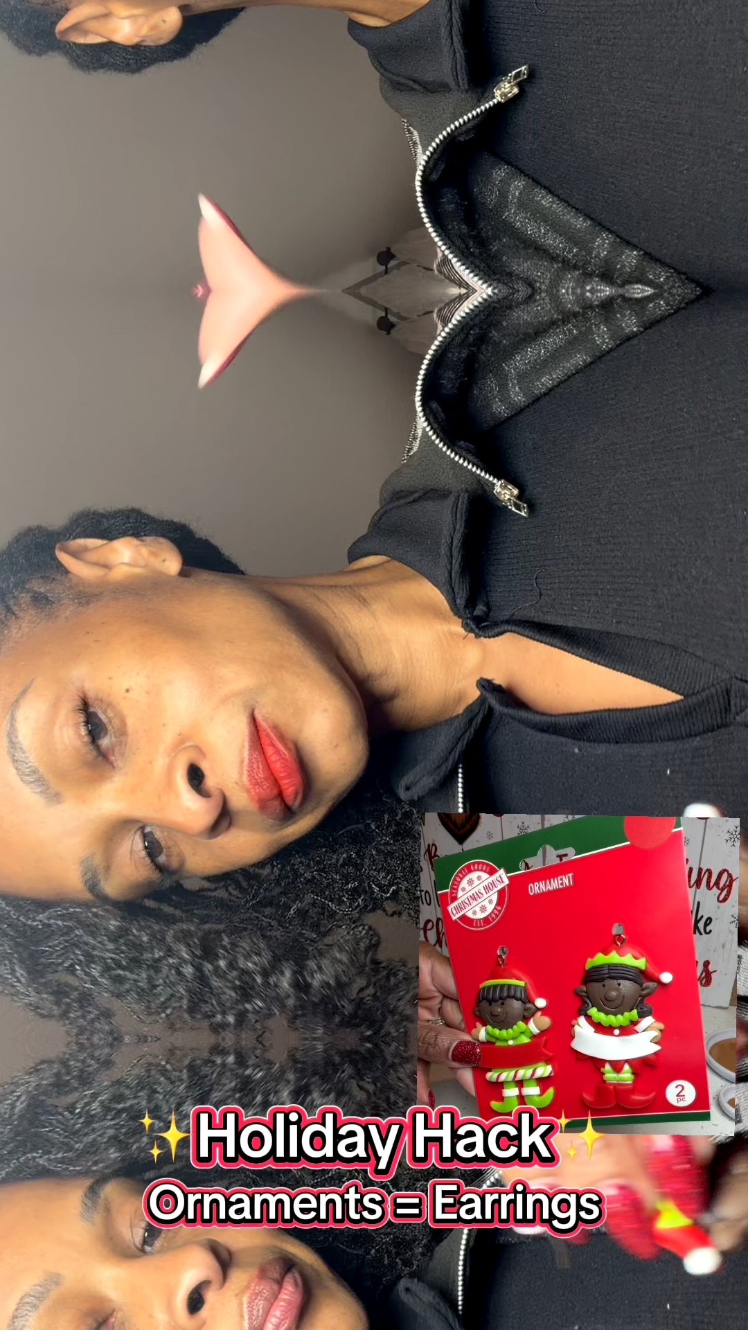 ✨Holiday Hack✨
Turn mini ornaments into the cutest festive earrings! 🎄✨ Just grab a pack of mini ornaments and a set of fishhook ear wire findings. Attach the hook to the ornament loop — and that’s it! Instant holiday earrings that are affordable, adorable, and perfect for gifting or holiday parties. 💖🎁 @Shop.Ltk

#HolidayHack #DIYJewelry #HolidayhacksLTK #ChristmasCrafts #FestiveStyle #BudgetFriendlyDIY #HolidayInspo #CraftyIdeas #Ltkholidayhack 

#LTKSeasonal #LTKHoliday