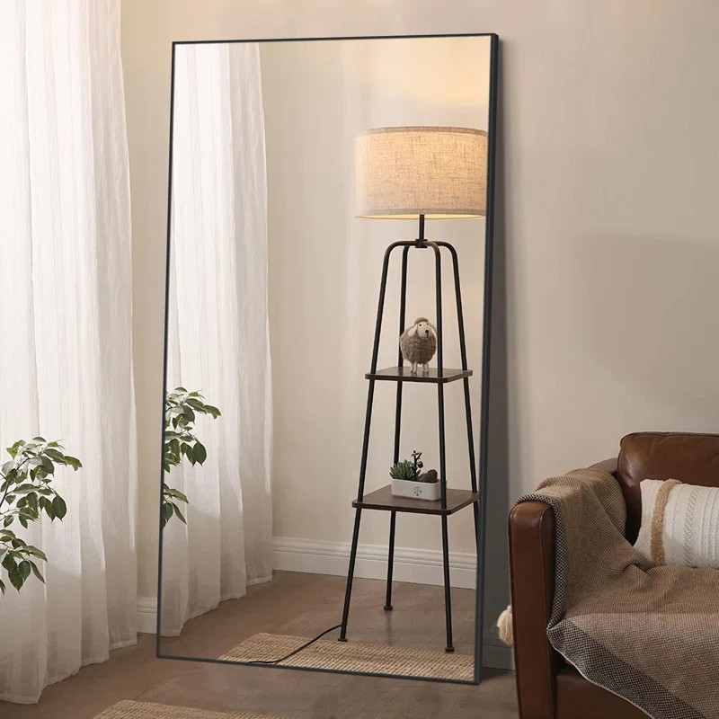 Wade Logan® Bethney Rectangle Metal Full Length Floor and Wall Mirror & Reviews | Wayfair | Wayfair North America