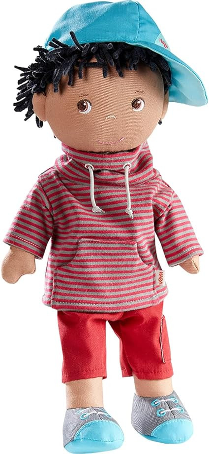HABA William 12" Soft Boy Doll - Machine Washable with Removable Clothing and Embroidered Face   ... | Amazon (US)