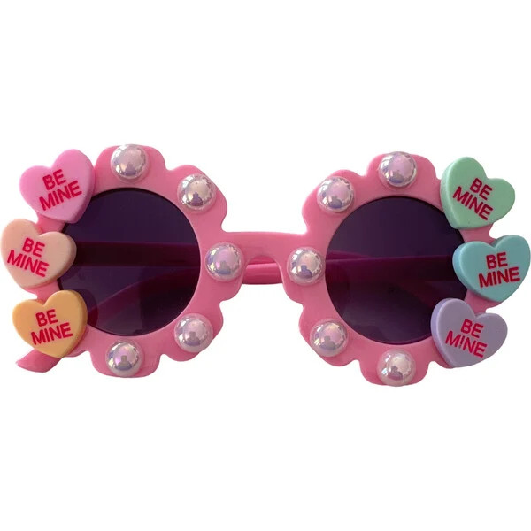 Be Mine Rainbow Cami Flower Sunnies, Pink - Mila's Sunny World Sunglasses | Maisonette | Maisonette
