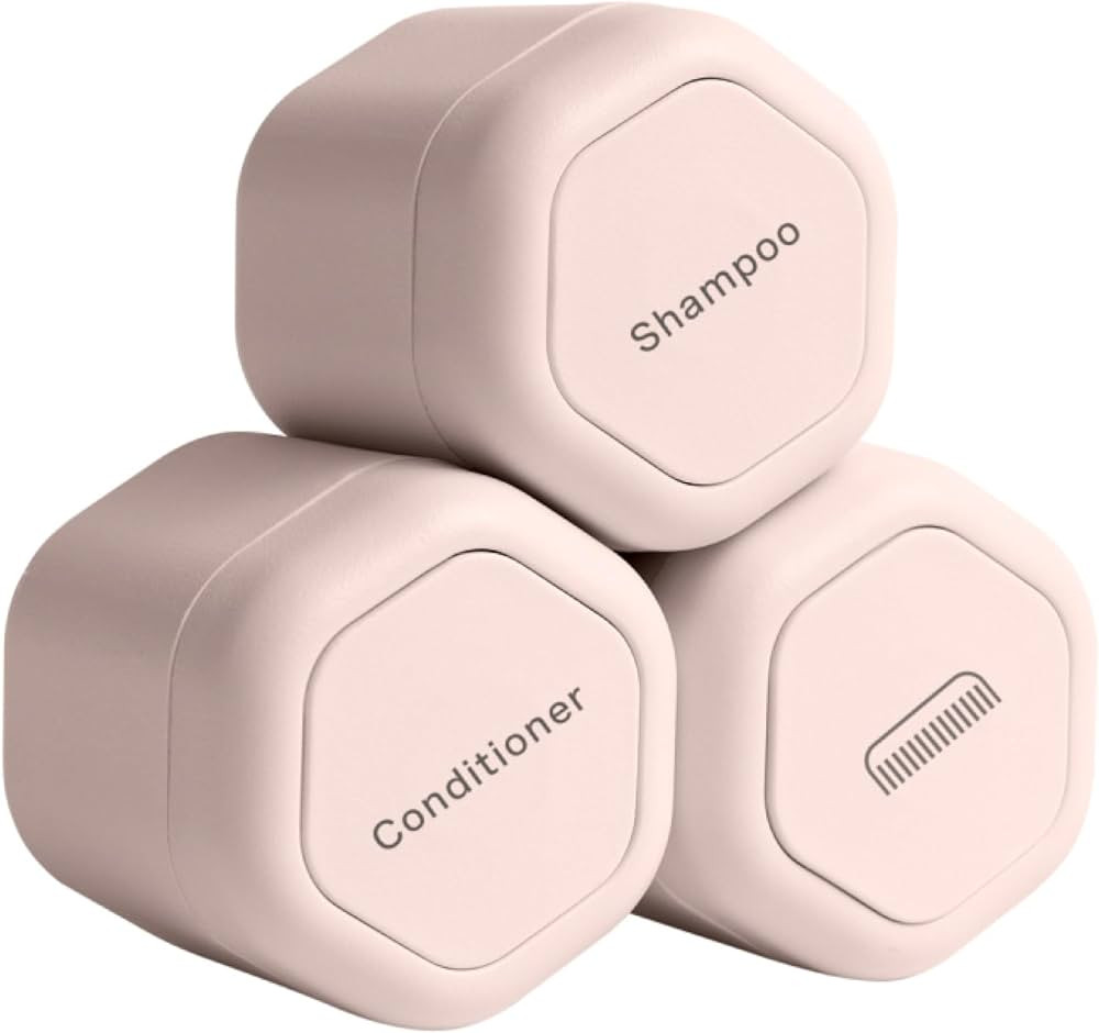 Cadence Travel Containers - Haircare Set - Magnetic Travel Capsules - For Shampoo, Conditioner, H... | Amazon (US)