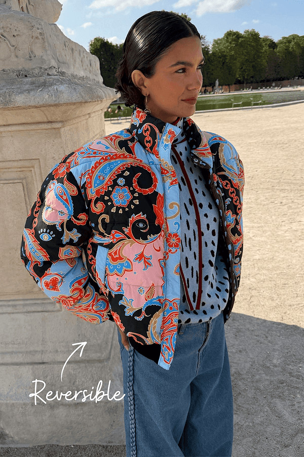 Paisley Reversible Puffer | Never Fully Dressed US