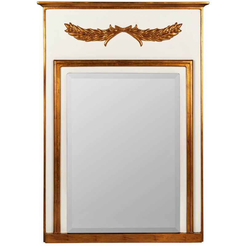 Genevieve Wall Mirror, Cream/Antique Gold | One Kings Lane