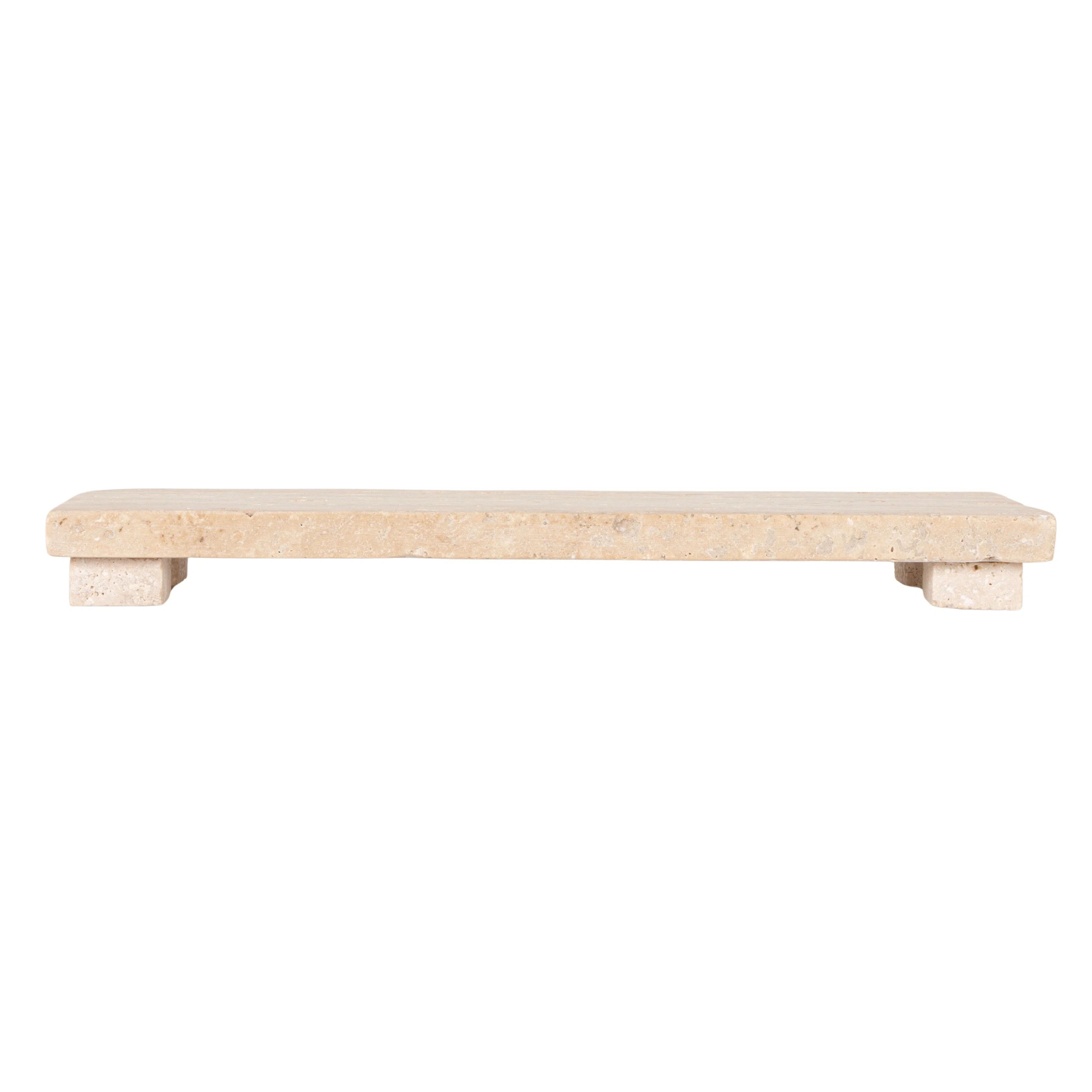 Scandinavian Travertine Footed Charcuterie Board | Wayfair North America