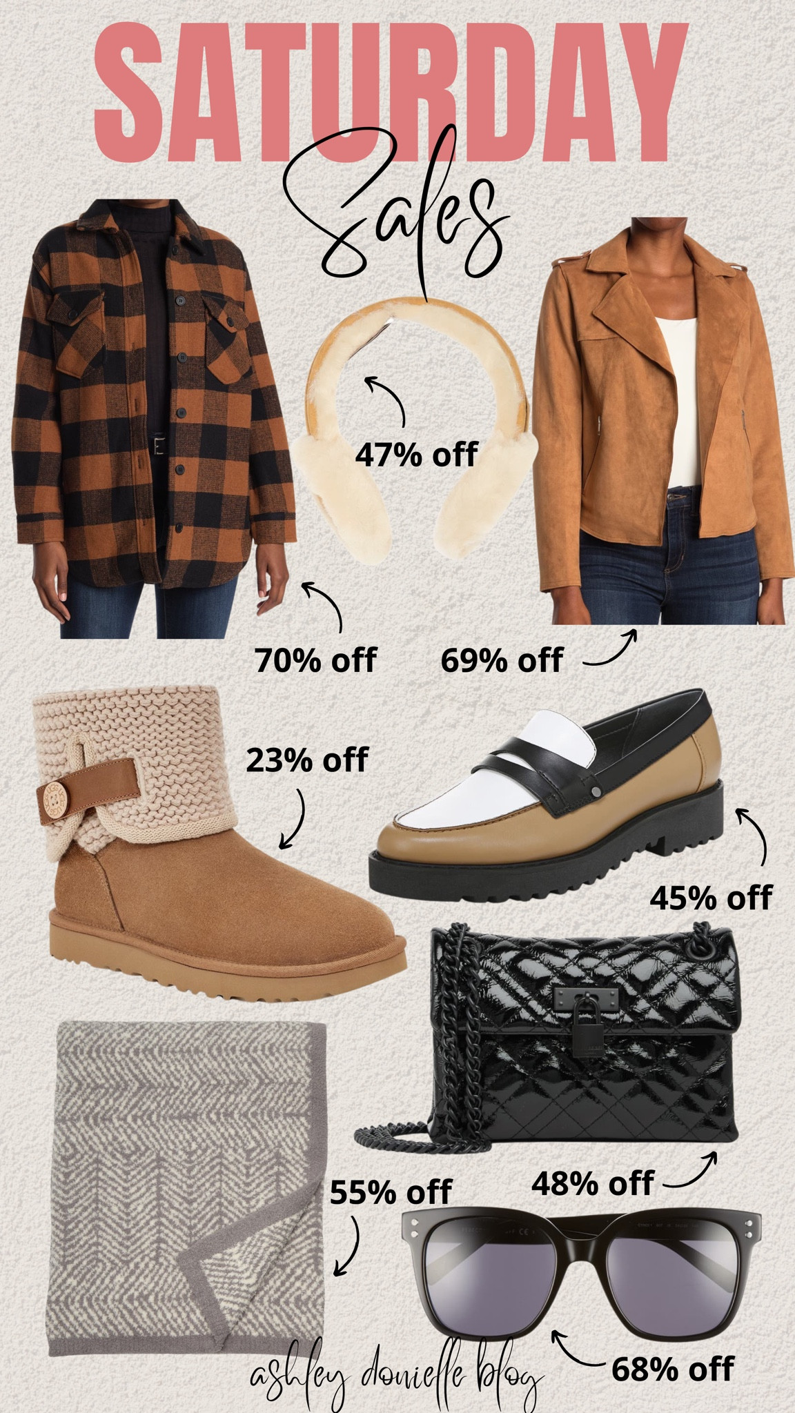 Saturday Sales!

Flannel, moto jacket, loafers, ugg boots, purse, sunglasses, barefoot dreams blanket 

#LTKsalealert #LTKfit #LTKSeasonal