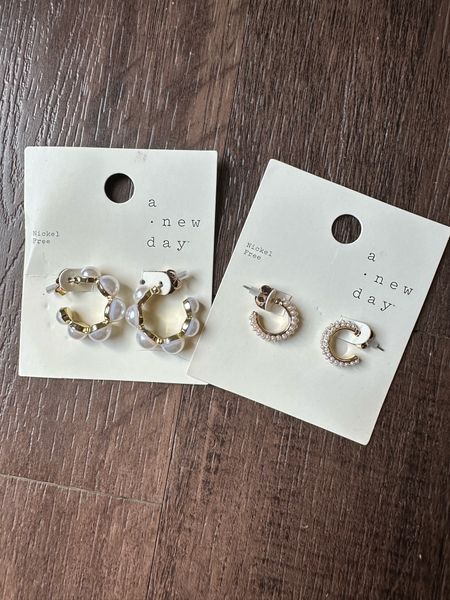 Target pearl hoop earrings
Classic
Timeless 
Affordable jewelry 

#LTKunder50 #LTKBacktoSchool #LTKeurope