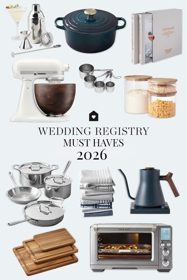 wedding registry essentials you’ll actually use 🤍✨
kitchen staples, everyday cookware, hosting must-haves, timeless pieces, practical + elevated finds, building a home you love.

#weddingregistry #newlywedlife #homeessentials #kitchenmusthaves #bridetobe #weddingplanning #homeinspo #everydayluxury #hostinginspo #newhome

#LTKSaleAlert #LTKHome #LTKWedding