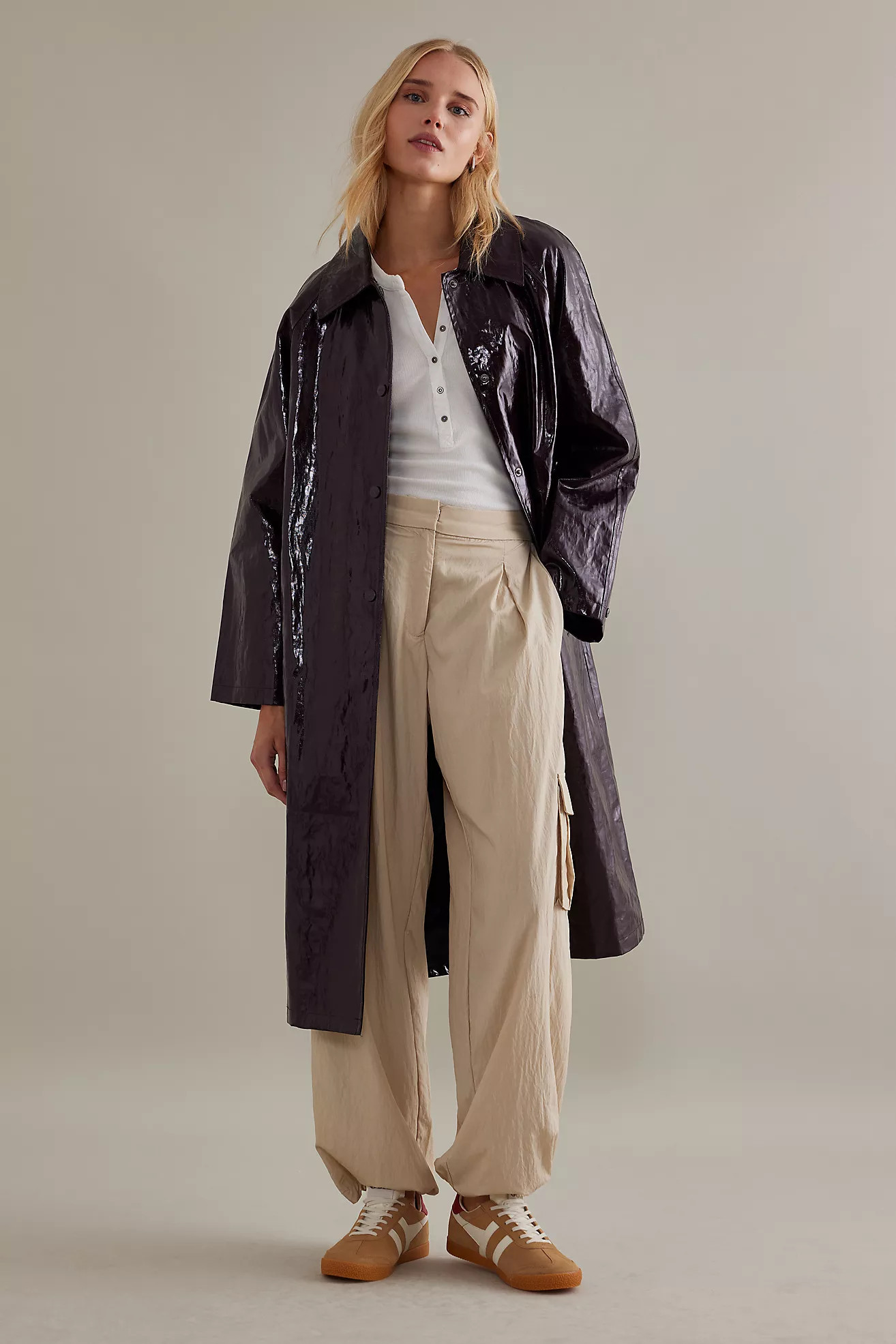 Jakke Cassie Patent Trench Coat | Anthropologie (UK)