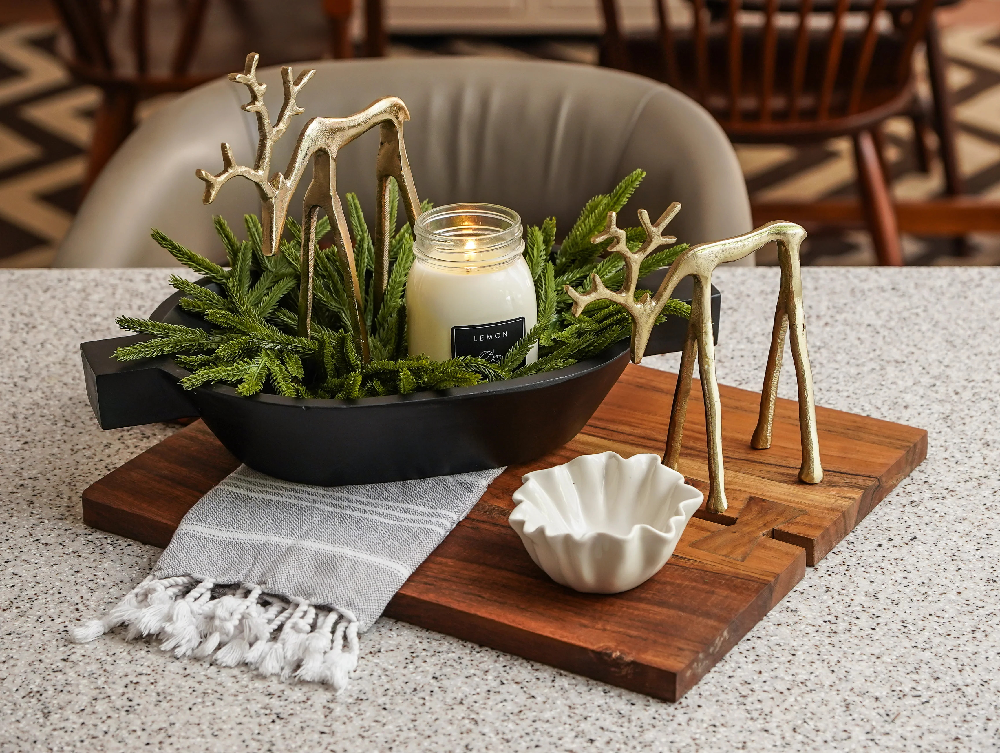 Stoneware Fluted Bowl | MJHome
