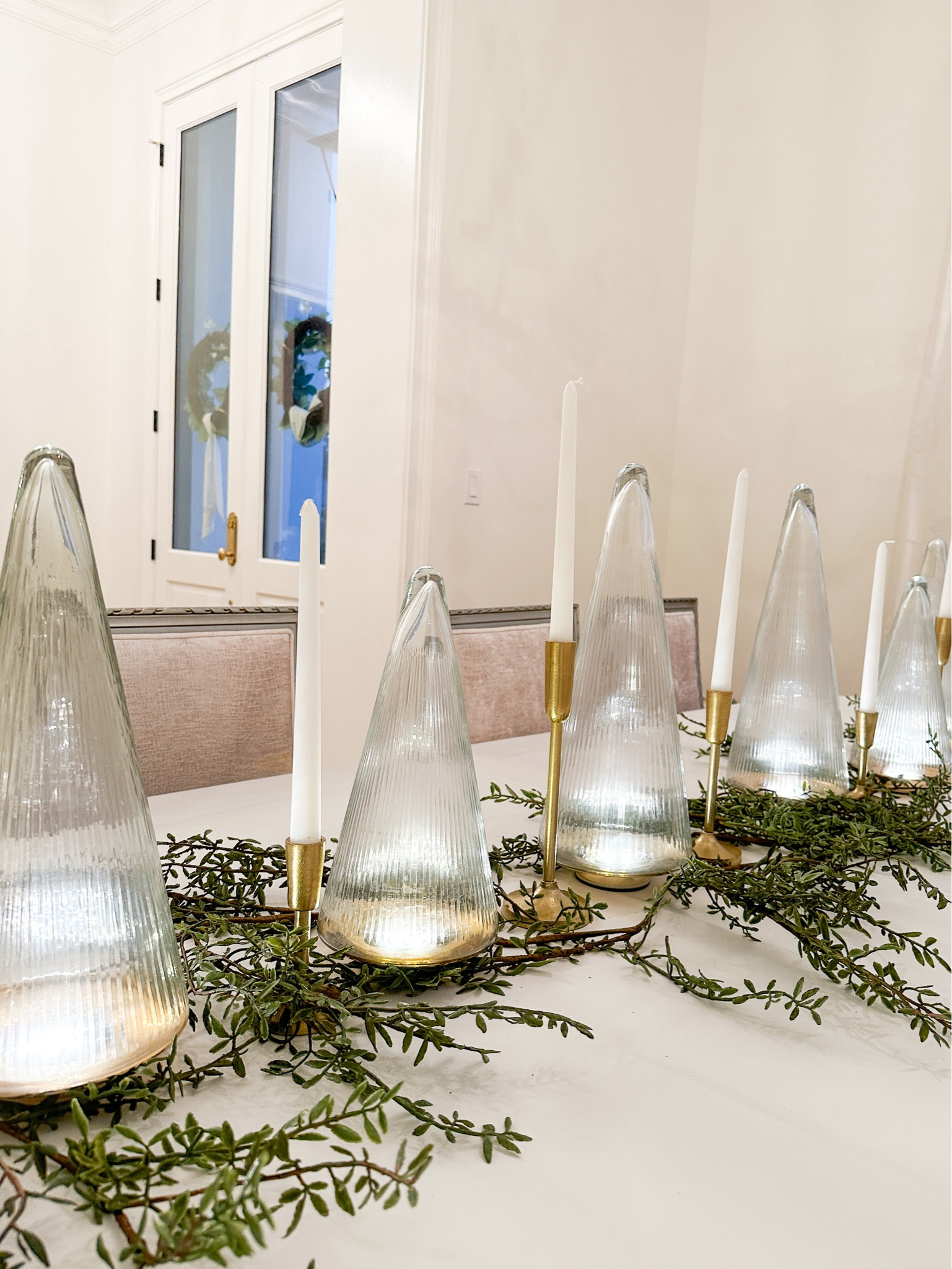 Christmas tablescape!!! Love these light up Christmas trees, that come in a set of 3!!!

#LTKHoliday #LTKGiftGuide #LTKSeasonal