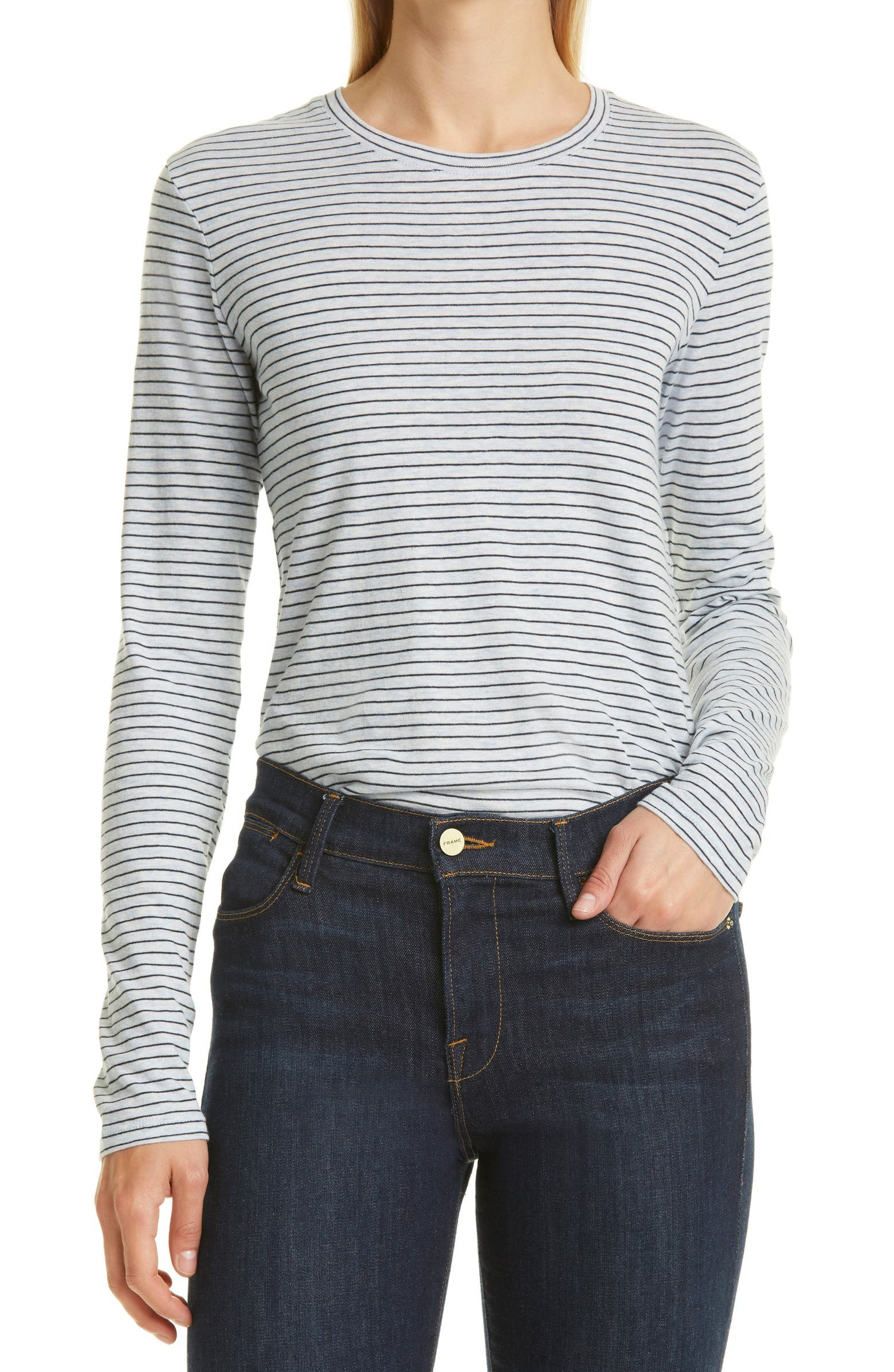 Essentials Pencil Stripe Crewneck T-Shirt | Nordstrom
