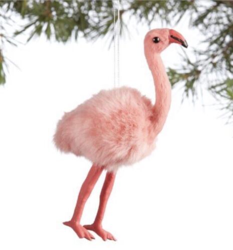 Faux Fur Flamingo Ornament Christmas Pink Ornament Flamingo  | eBay | eBay US