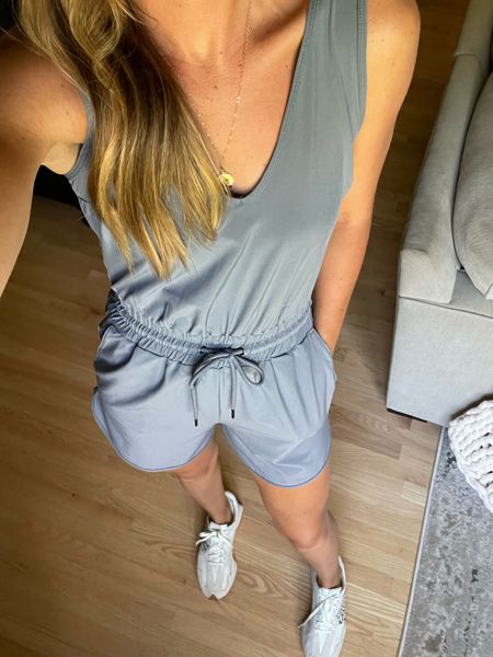 This athletic romper from Abercrombie is perfect for todays hot and humid weather. I’m in a xs tall. 

#LTKsalealert #LTKunder100 #LTKFind