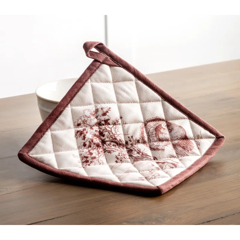 Maison D' Hermine Holy Jouy Floral Cotton Potholder Set | Wayfair North America