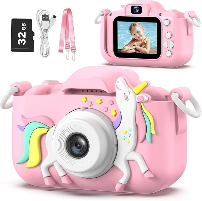Goopow Kids Camera Toys for 3-8 Year Old Girls Boys,Children Digital Video Camcorder Camera with ... | Amazon (US)