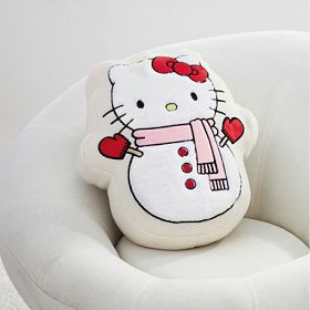 Hello Kitty&reg; Snowman Pillow | Pottery Barn Teen
