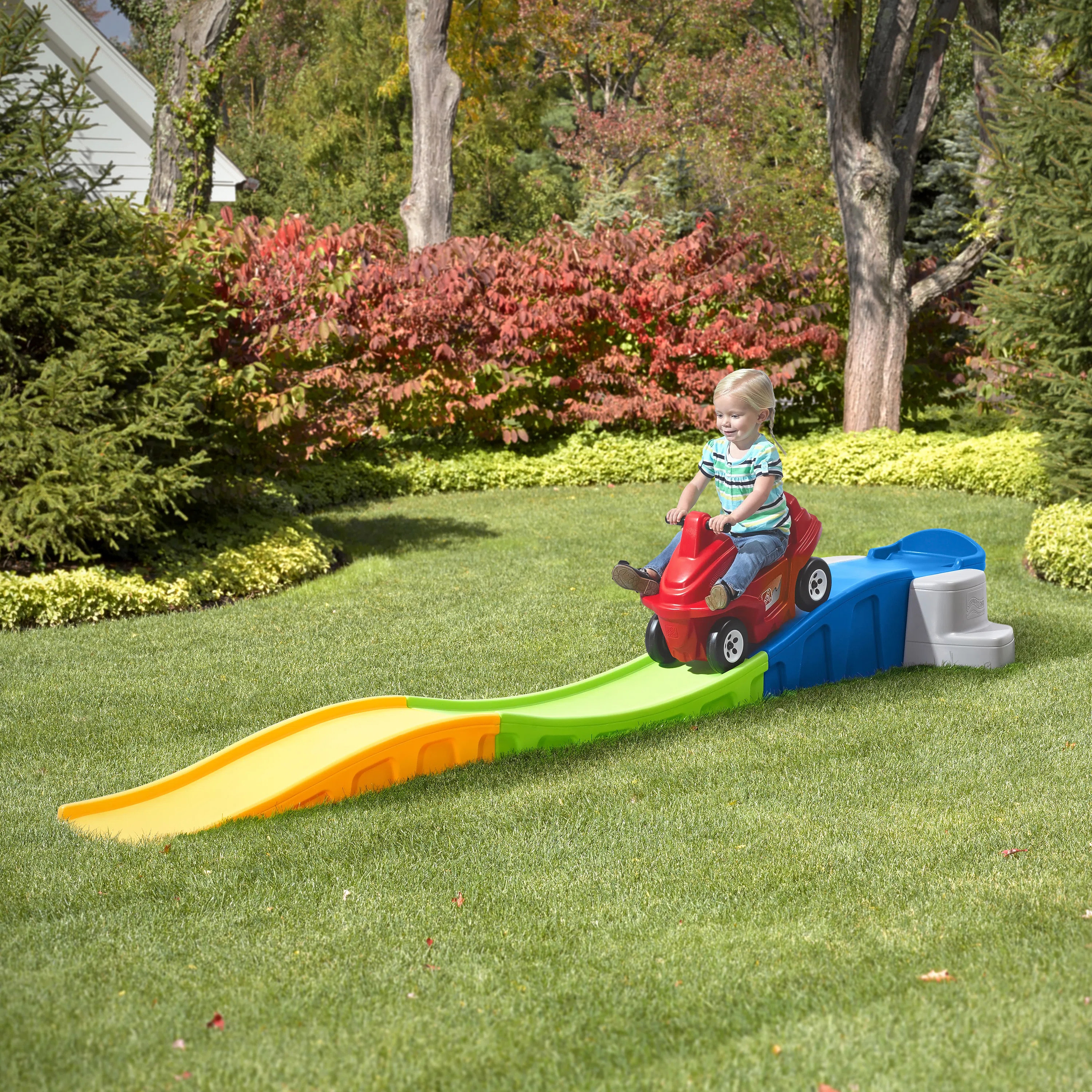 Step2 Anniversary Edition Up and Down Outdoor Kids Roller Coaster | Wayfair North America