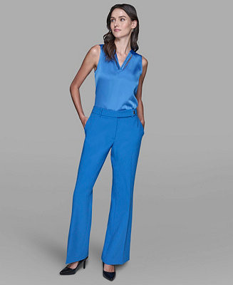 Women's Flared Invisible Zipper Pants | Macy's