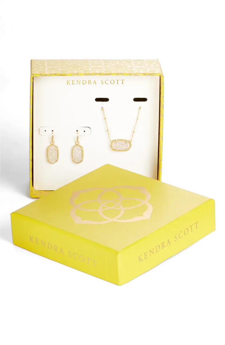 Kendra Scott Elisa Satellite Necklace & Lee Earrings Gift Set | Nordstrom | Nordstrom