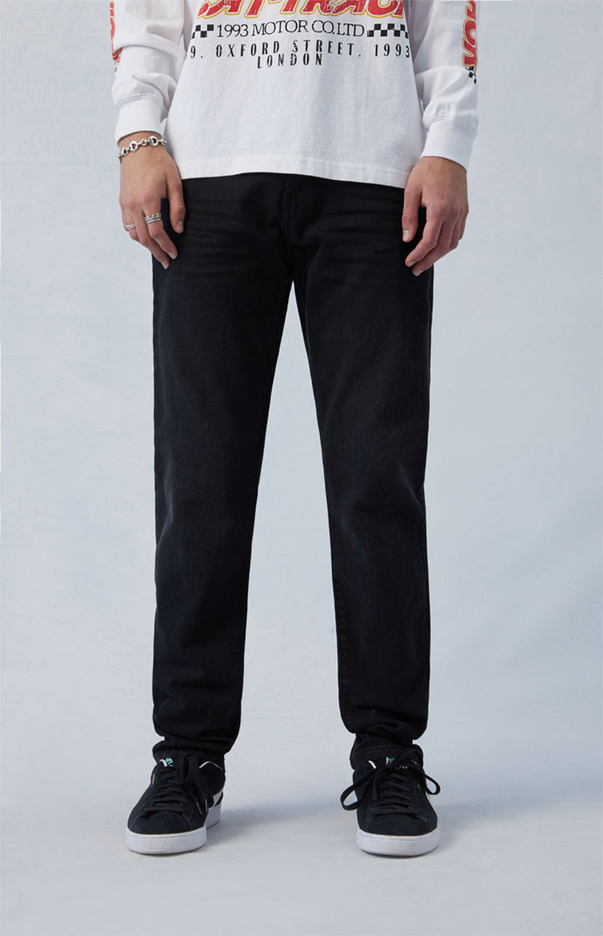 PacSun Comfort Stretch Black Athletic Slim Jeans | PacSun