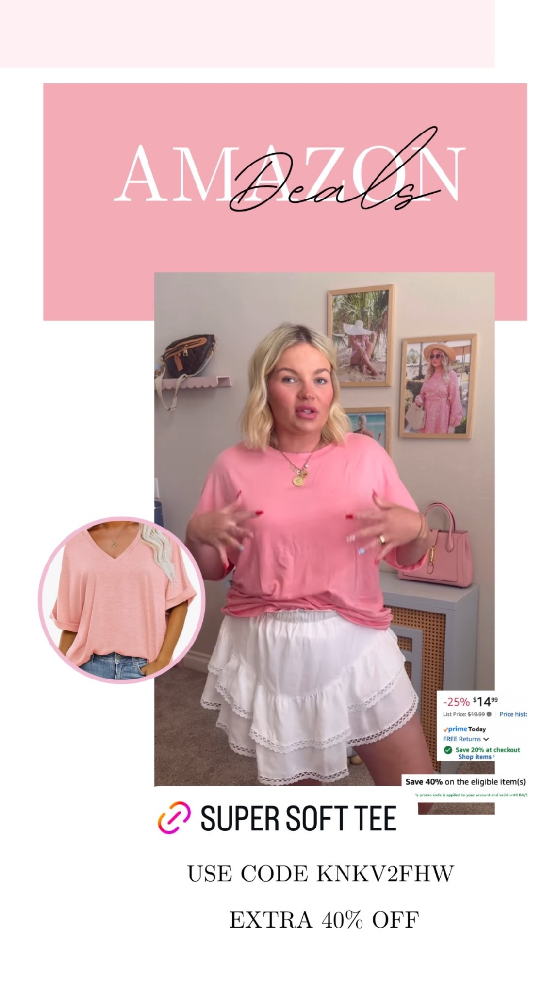 V neck tee on deal!! 

#LTKSaleAlert #LTKMidsize #LTKSeasonal