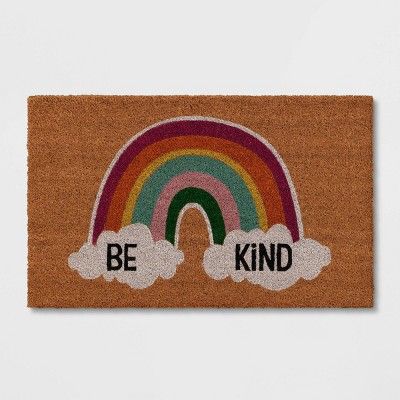 1'6"x2'6" 'Be Kind' Doormat Natural - Sun Squad™ | Target