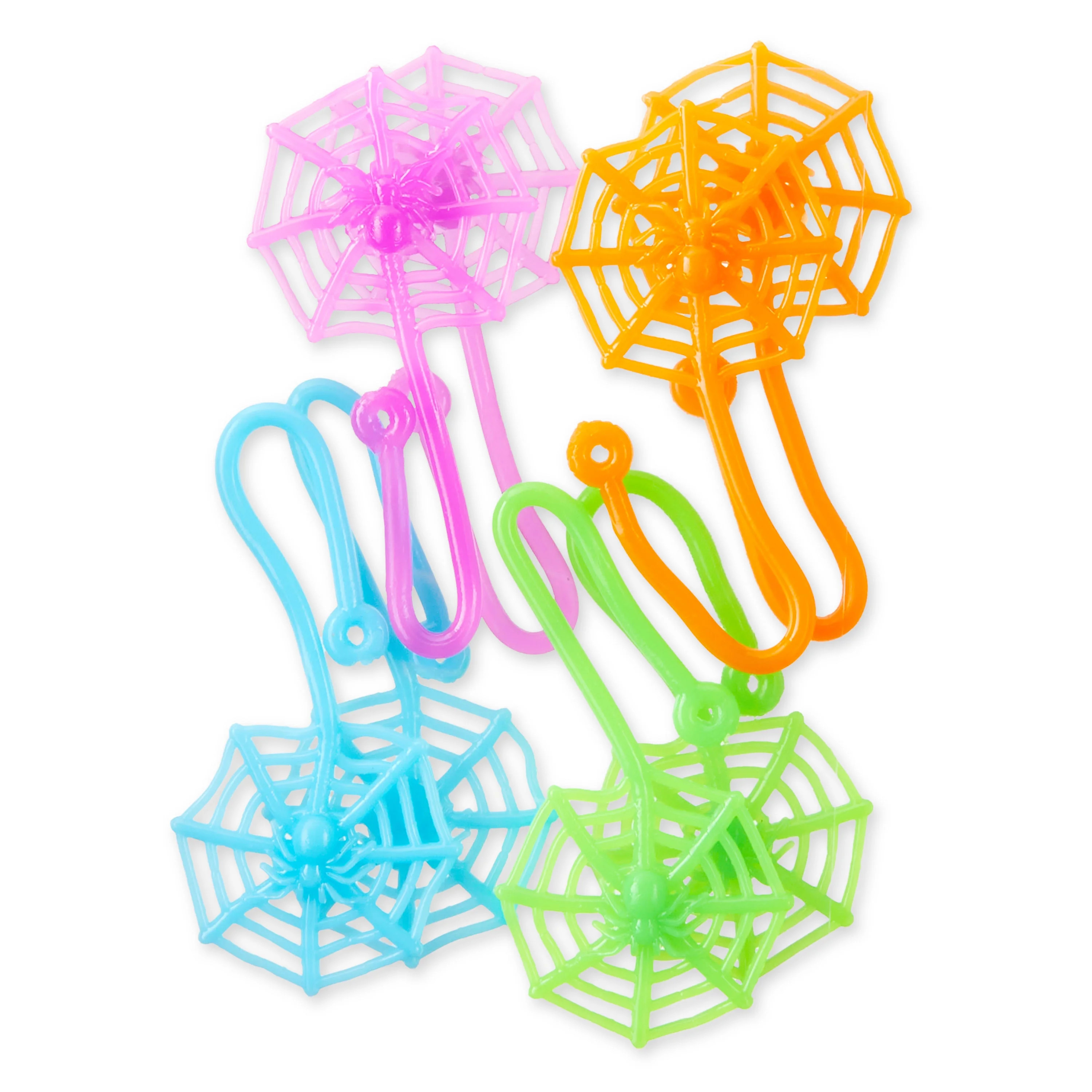 Halloween Sticky Webs Novelty Toys Plastic Party Favors, Ages 3+, 8 Count, by Way To Celebrate | Walmart (US)