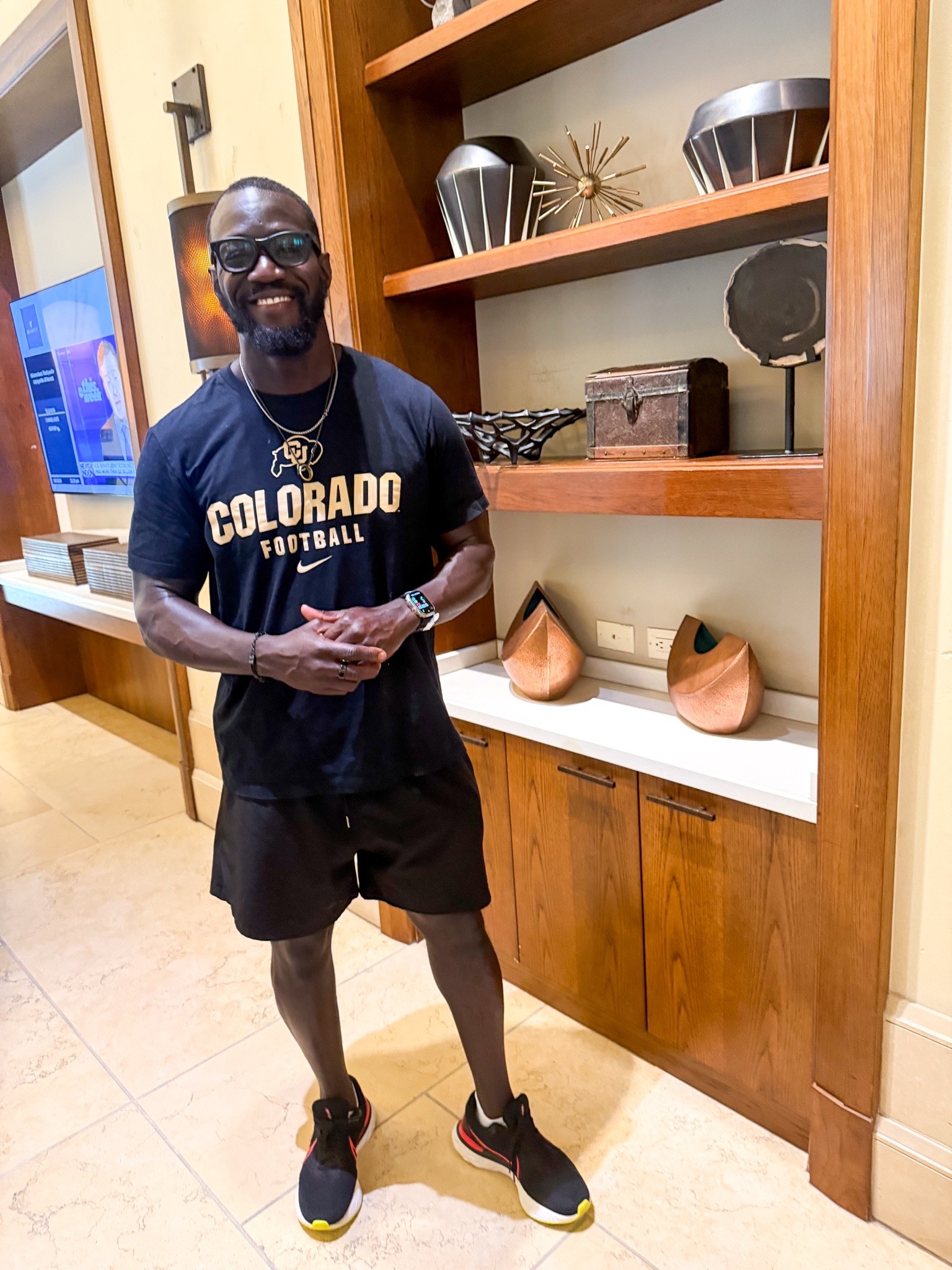 He loves repping Colorado everywhere he goes now! Lots of NCAA gear on sale right now 

#Ad #TargetPartner #Target @‌Target

#LTKActive #LTKMens