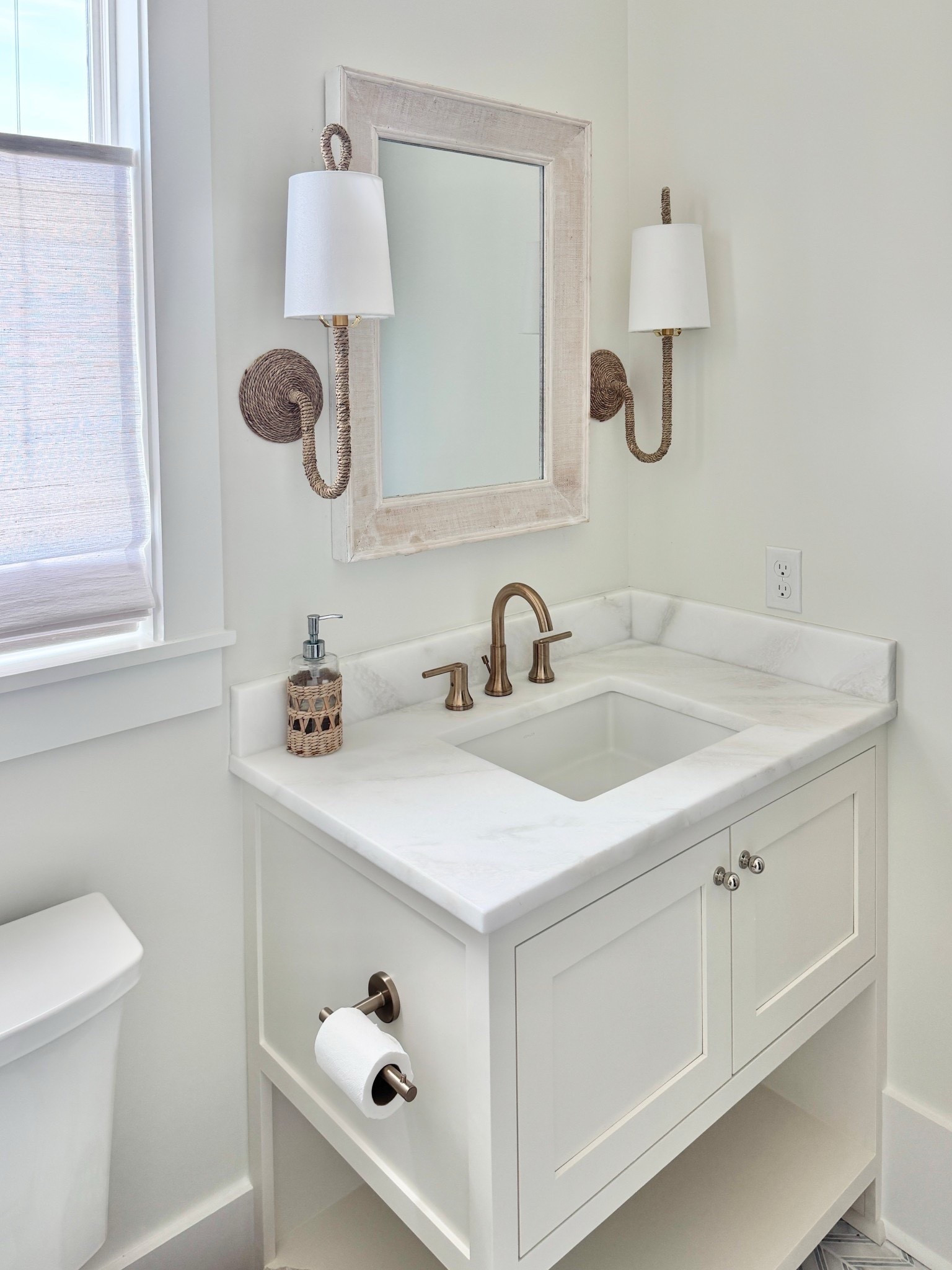 Guest bathroom.  Use code PINTERESTINGPLANS5 for an additional discount on these top down shades  

#LTKSaleAlert #LTKStyleTip #LTKHome

#LTKHome