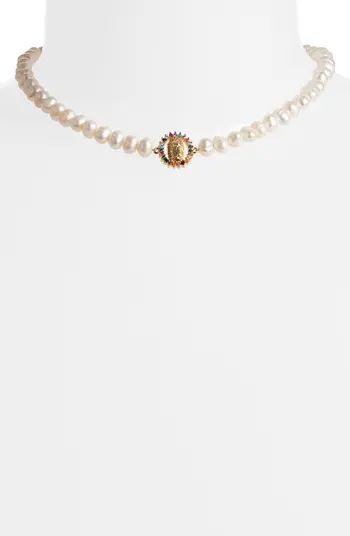 VIDAKUSH La Virgen Freshwater Pearl Necklace | Nordstrom | Nordstrom