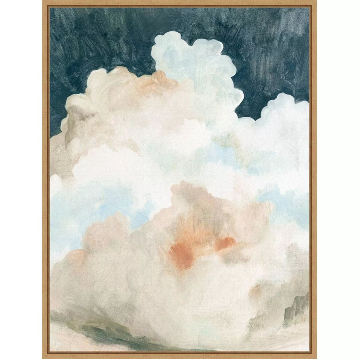 18" x 24" Dark Cumulus Clouds II by Emma Caroline Framed Wall Canvas - Amanti Art | Target