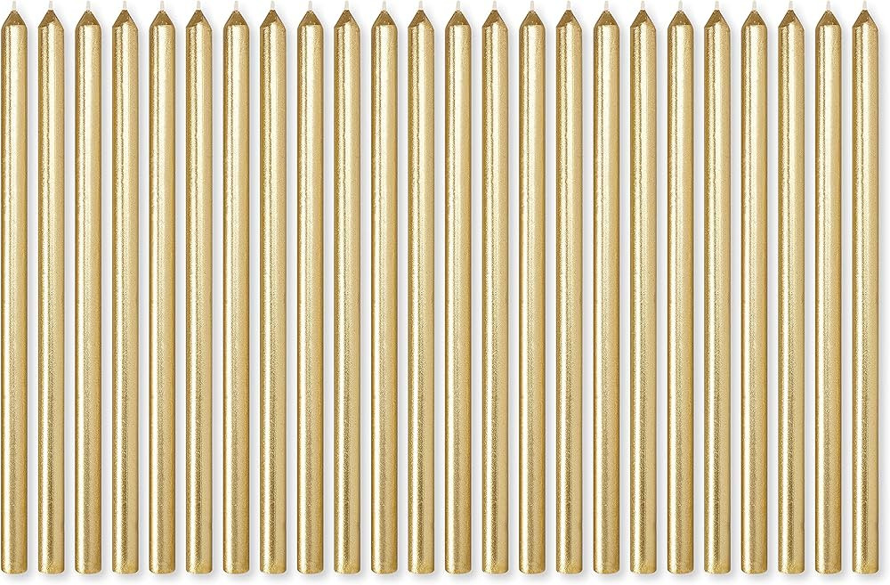 American Greetings Birthday Candles, Long Thin Gold (24-Count) | Amazon (US)