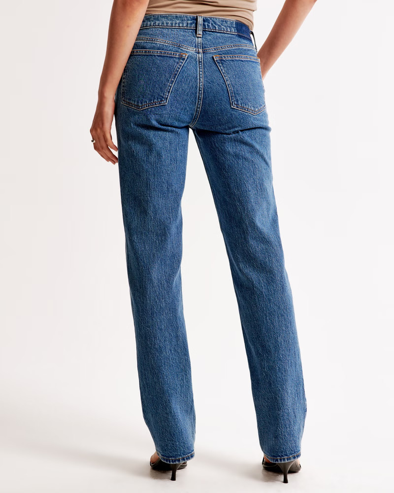 Mid Rise 90s Straight Jean | Abercrombie & Fitch (UK)