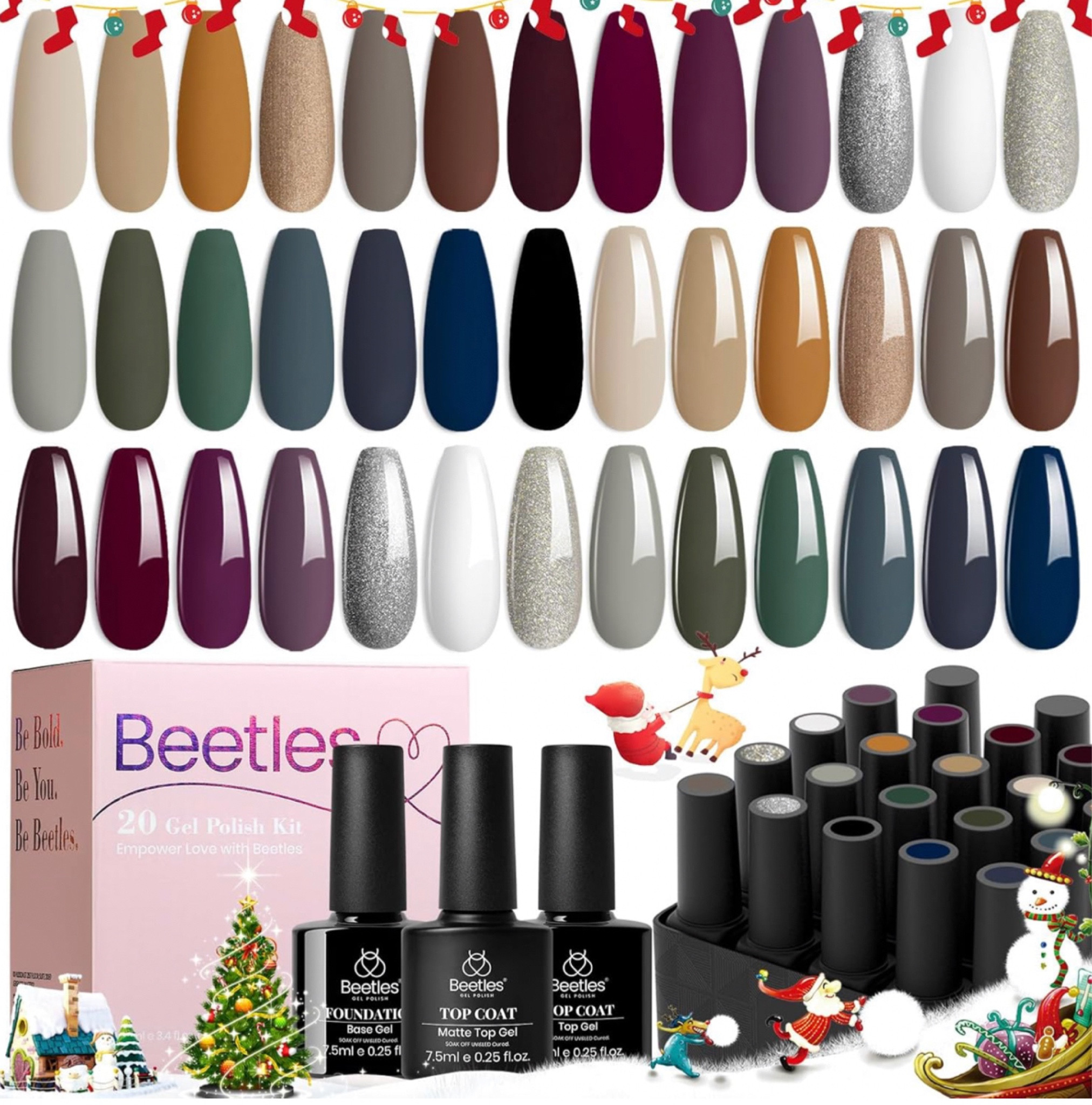 Large set of gel nail colors!