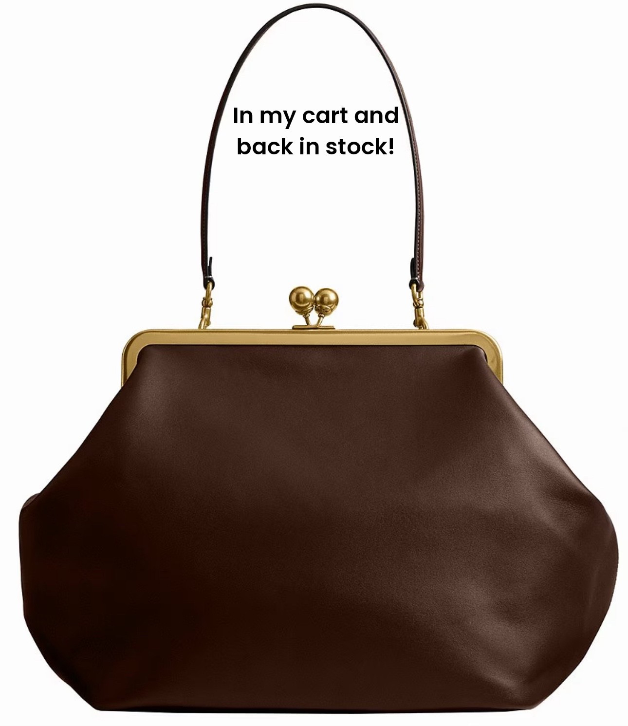 Kiss lock clutch bag
Fall handbag
Leather clutch 

#LTKItBag #LTKSeasonal