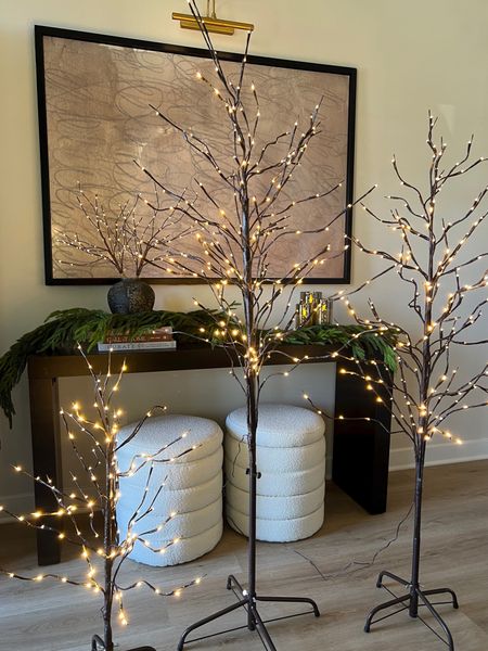 3 pack LED birch trees from Amazon 