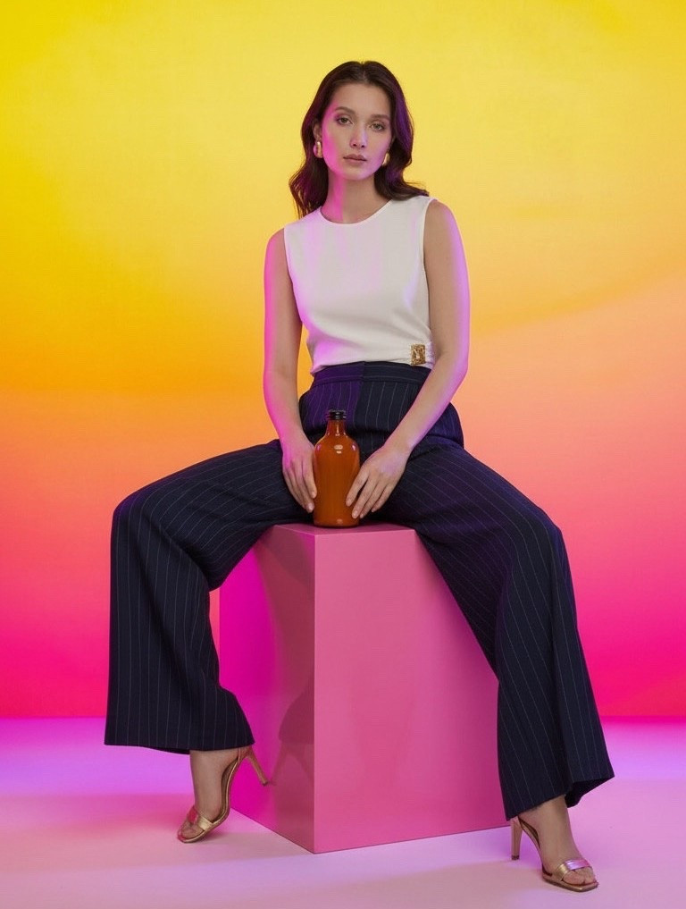Clean lines meet a warm horizon. 🌅 There is nothing more timeless than a pair of navy wide-leg trousers and a crisp, sleeveless white knit. It’s the "Old Money" aesthetic reinvented for a modern sunset palette. This look is all about the fit—tailored at the waist with a dramatic flare for maximum movement. Discover our favorite high-waisted trousers and minimalist basics.

#LTKgrwm #LTKdayinmylife #LTKootd