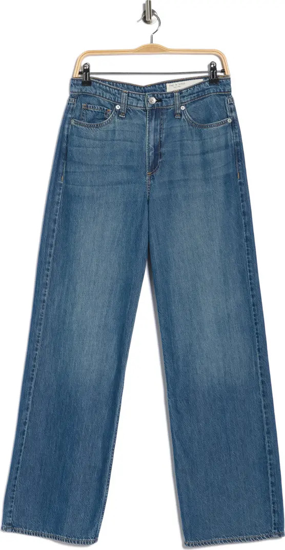 rag & bone Lori Mid Rise Wide Leg Jeans | Nordstromrack | Nordstrom Rack