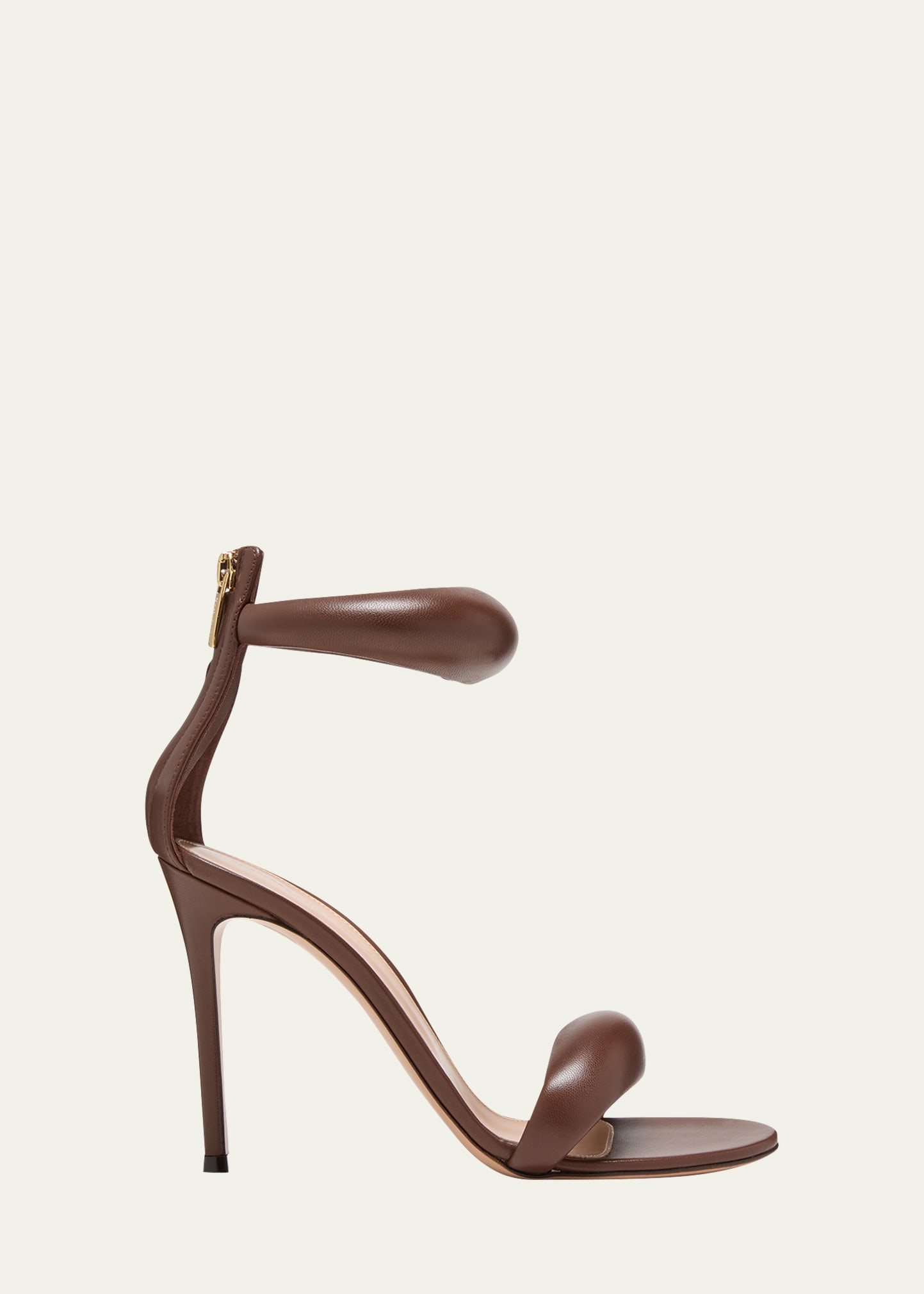 Gianvito Rossi Bijoux Puffy Napa Ankle-Cuff High-Heel Sandals | Bergdorf Goodman