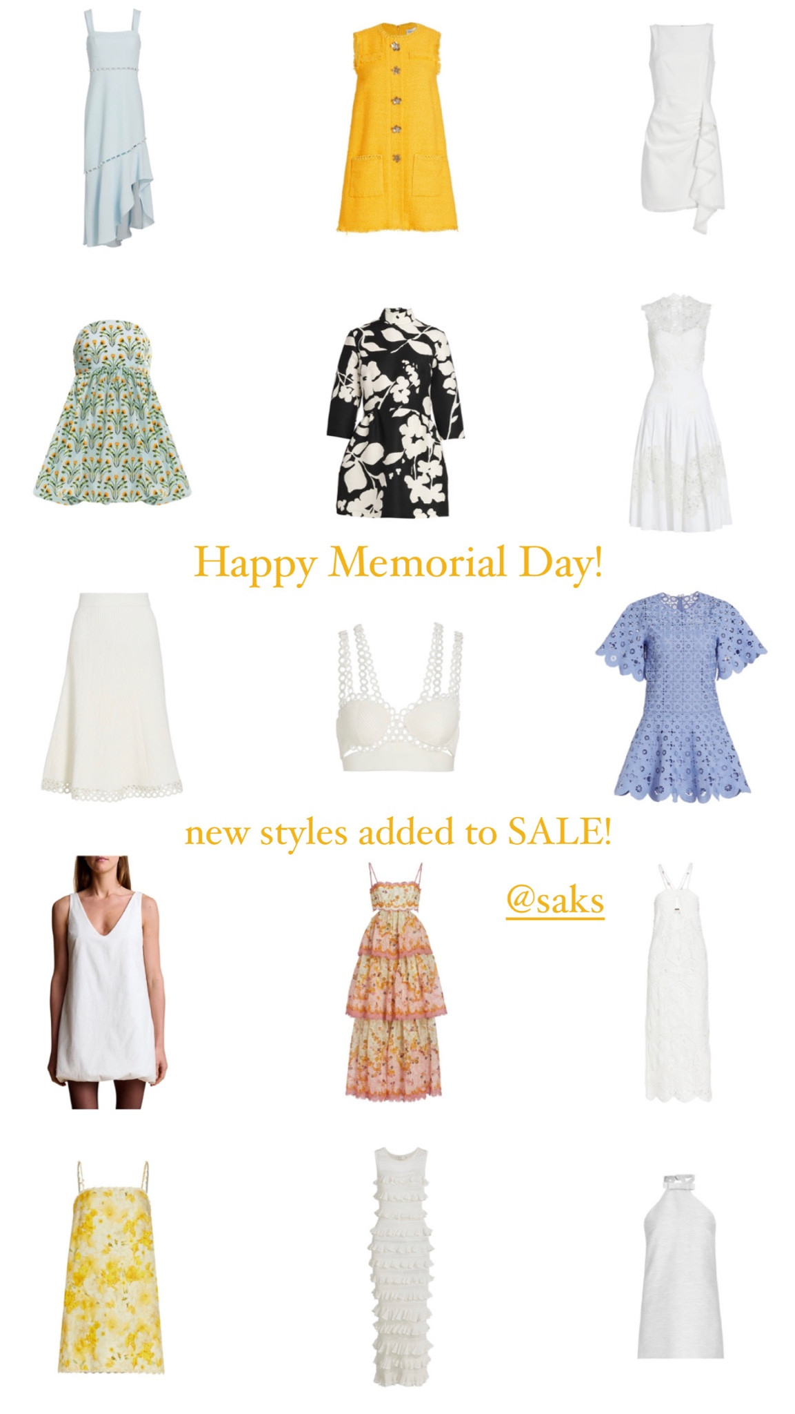 New styles added to Saks Memorial Day Sale!

#saks #sakssale #oscardelarenta #oscardelarentasale #zimmerman #zimmermansale #alexis #d&g #sale #designersale #bride #bridal #whitedress

#LTKwedding #LTKsalealert #LTKshoecrush