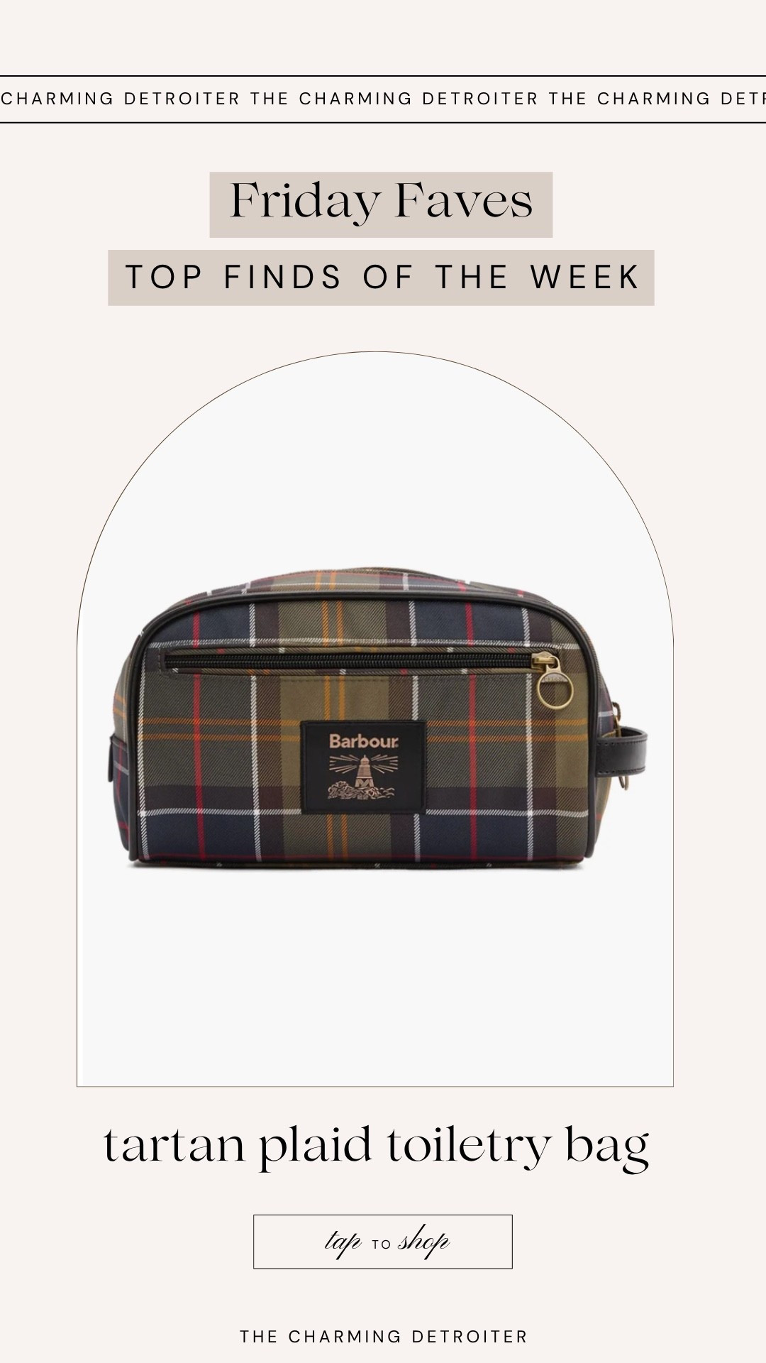 Barbour plaid tartan toiletry bag 

#LTKTravel #LTKSeasonal #LTKGiftGuide
