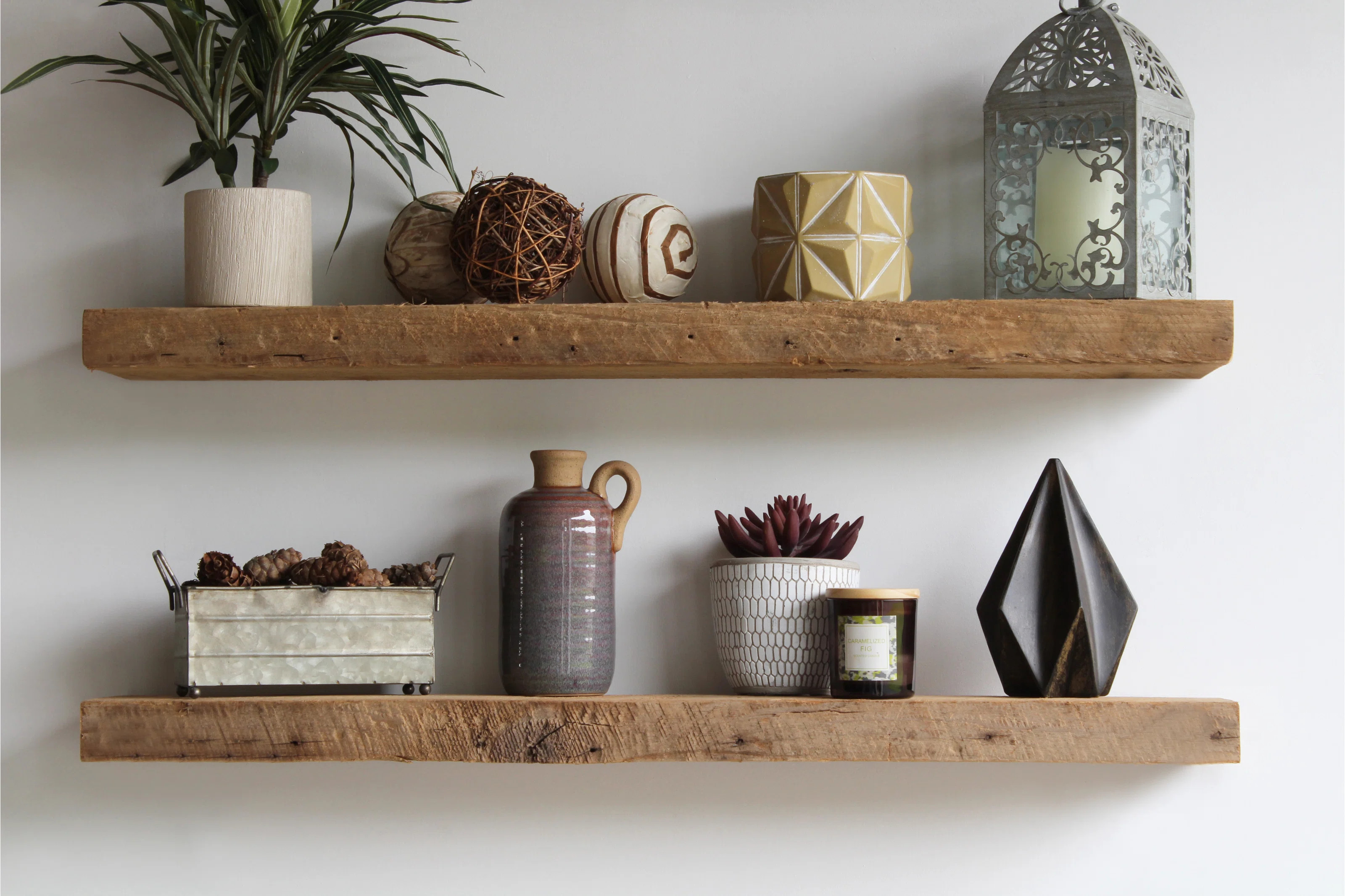 Joao 2 Piece Poplar Solid Wood Floating Shelf (Set of 2) | Wayfair North America