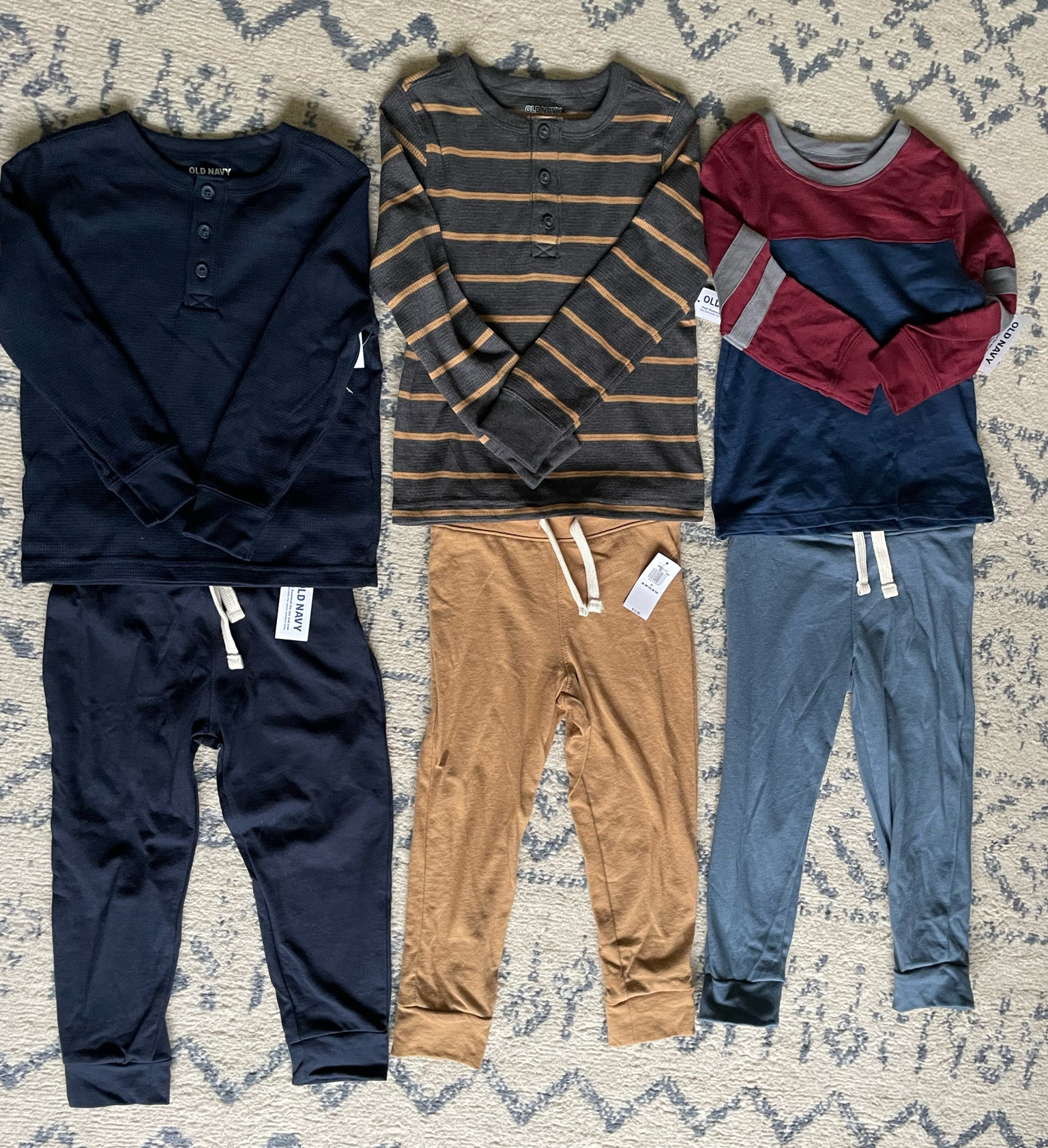 Had to stock up on the next size up for my little guy. Love these toddler boy basics from Old Navy. The best cotton joggers and thermal tops for the cooler Fall and Winter months to come. I size up in the shirts for extra wear. Pants are true to size. Linked what I could and added some similar looking items for what I couldn’t find. 

#LTKSeasonal #LTKkids