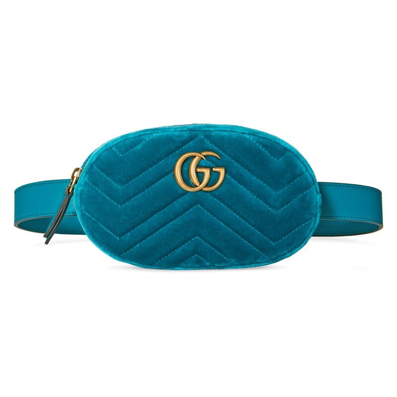 Gucci GG Marmont matelassÃ© velvet belt bag | Gucci (EU)