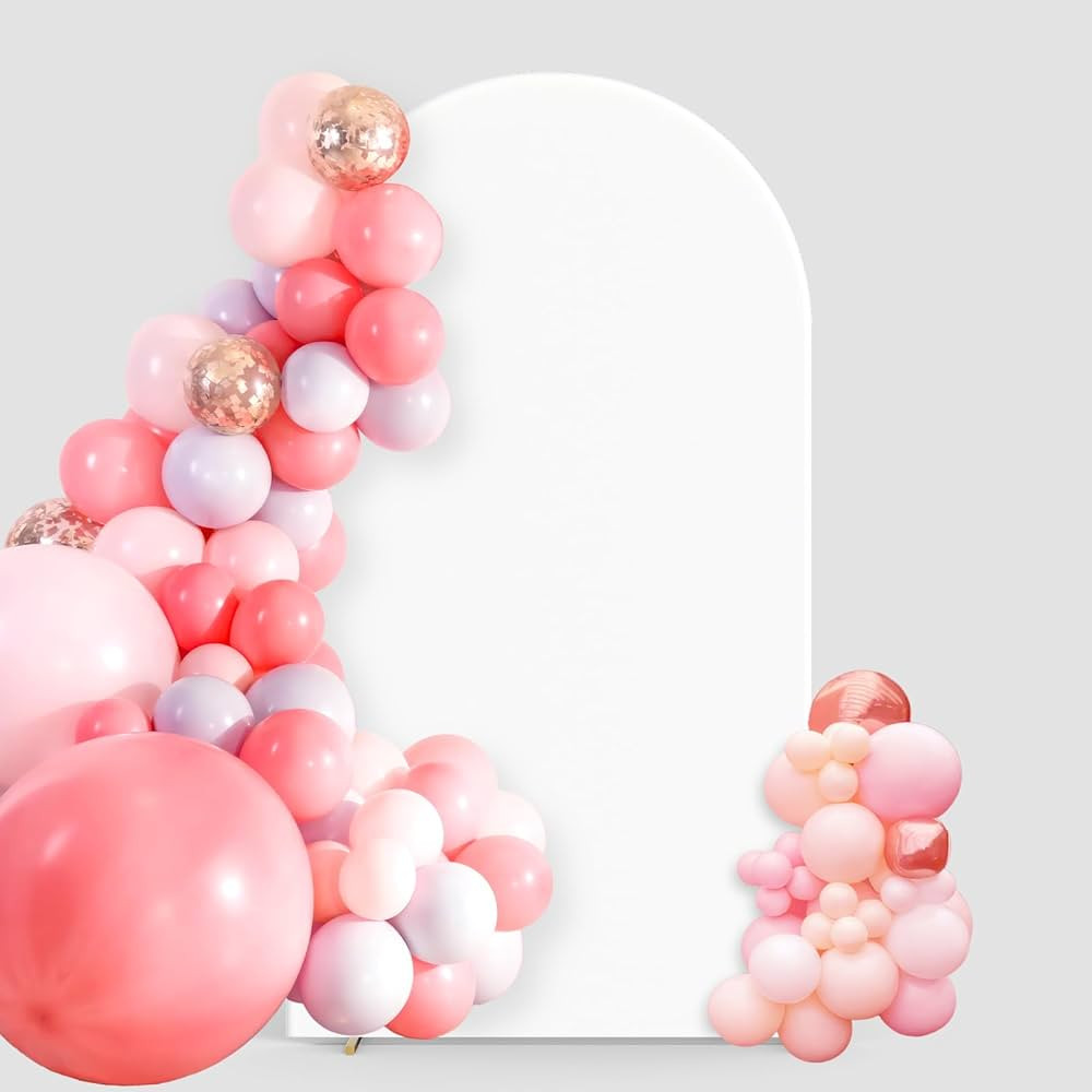 Arch Backdrop Cover 6FT Wedding Arch Cover Spandex Fitted Round Top Chiara Arch Stand Cover for B... | Amazon (US)